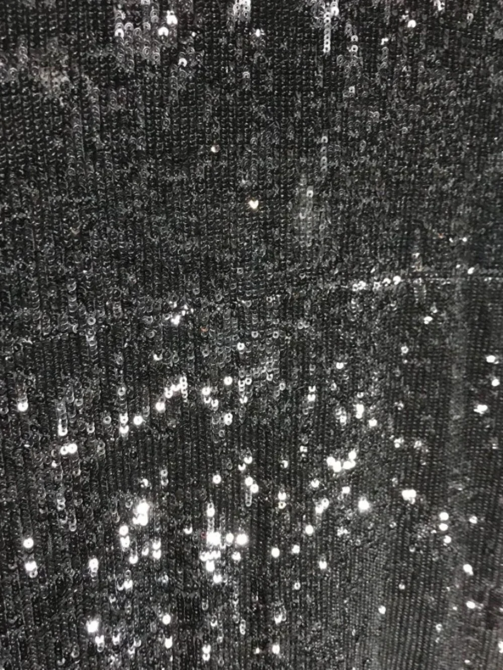 ✨ Tory Burch Black Sparkly Metallic Long Sleeve Midi Sequin Dress Small ✨